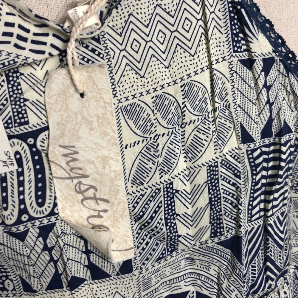 Nwt Patterned Spaghetti Strap Sundress Dress - image 3